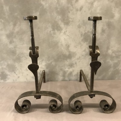 Pair of vintage iron tracks 19th-century.