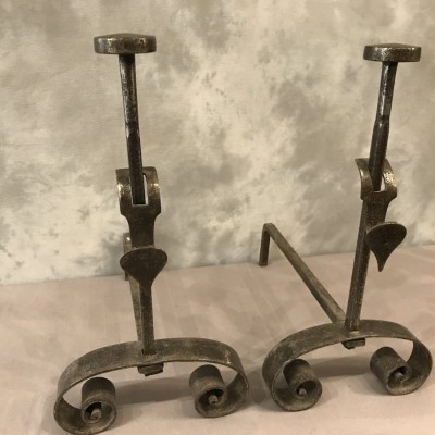 Pair of vintage iron tracks 19th-century.