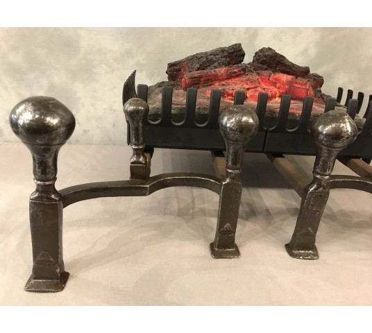 Pair of time-wrought iron tracks 18th century.