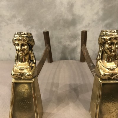 Pair of ancient bronze caterpillars 19th century.