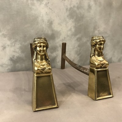 Pair of ancient bronze caterpillars 19th century.