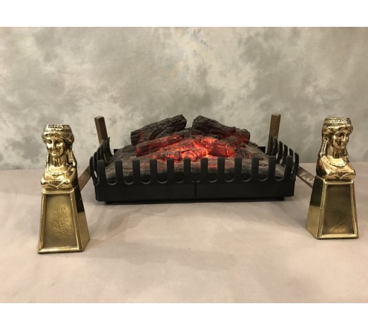 Pair of ancient bronze caterpillars 19th century.