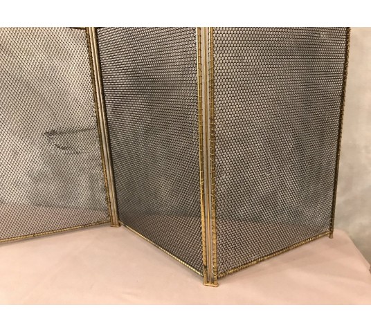 Pare fireplace antique brass environment 19 th