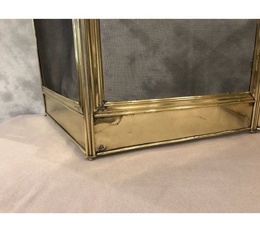 Pare antique brass fireplace Charles X