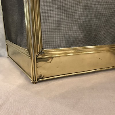 Pare antique brass fireplace Charles X