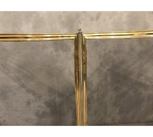 Pare antique brass fireplace Charles X