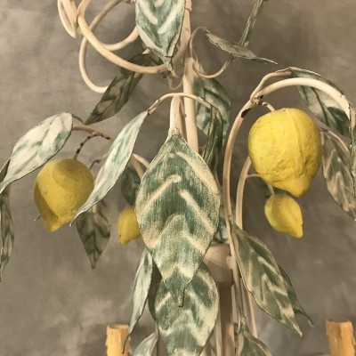 Painted lemon decoration mid-20th century