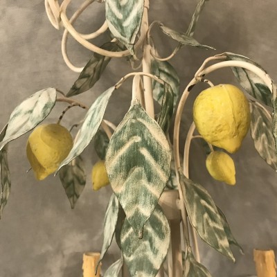 Painted lemon decoration mid-20th century