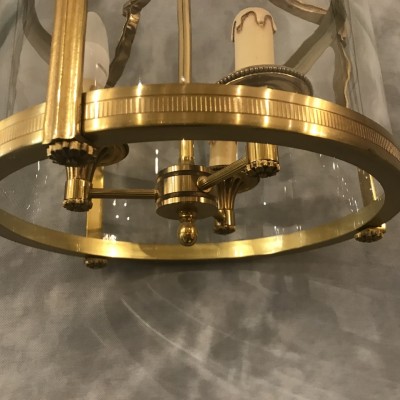 Lanternes en bronze doré de style Louis XVI