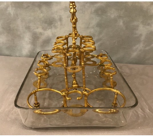 Baccarat crystal liqueur interior tray of epoch 19 th