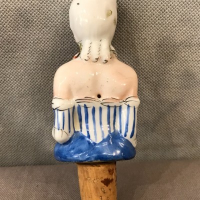 Coquin bottle cap of period porcelain 19 th