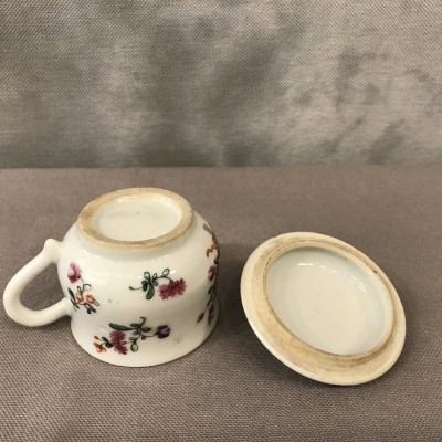 Petit pot à crème en porcelaine Compagnie des Indes d'époque 18 ème