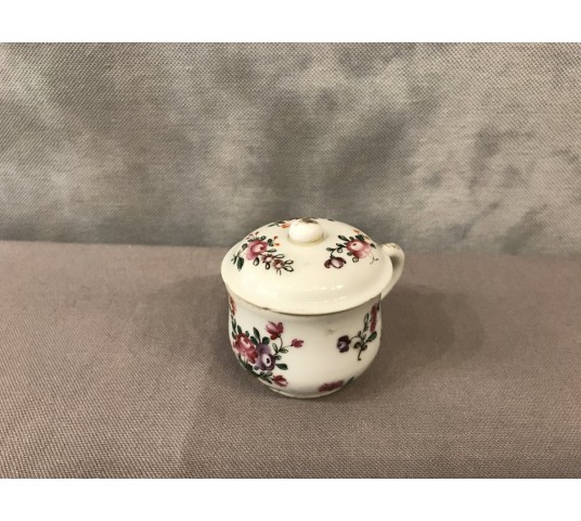 Petit pot à crème en porcelaine Compagnie des Indes d'époque 18 ème