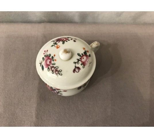 Petit pot à crème en porcelaine Compagnie des Indes d'époque 18 ème