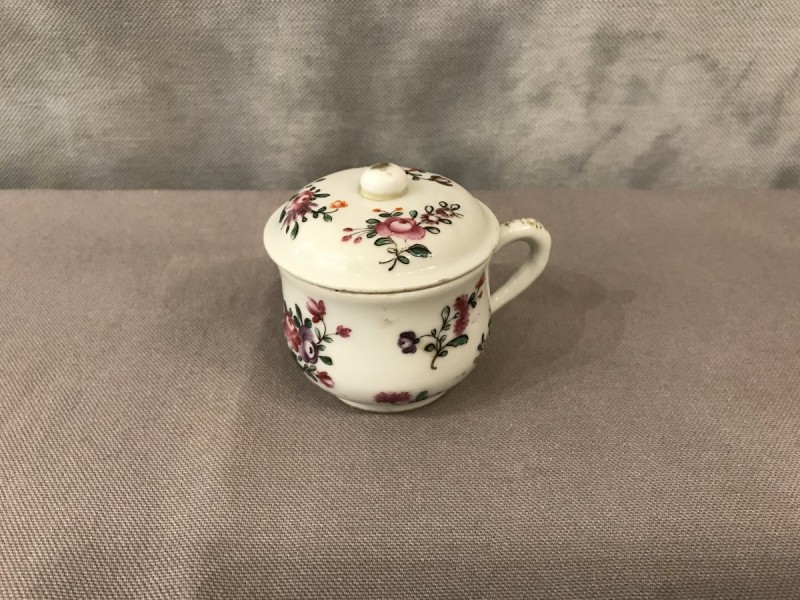 Petit pot à crème en porcelaine Compagnie des Indes d'époque 18 ème