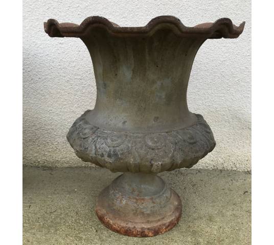 Paire de vase en fonte d'époque 19 ème