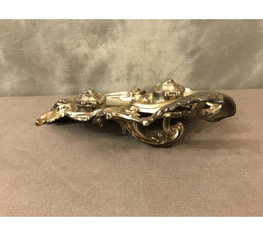 Bronze Bronze Encrier of epoch 19 th Louis XV