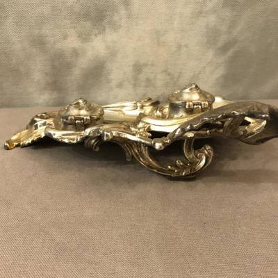 Bronze Bronze Encrier of epoch 19 th Louis XV