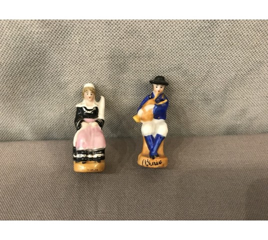 Paire de salerons Bretons d’époque 19 ème