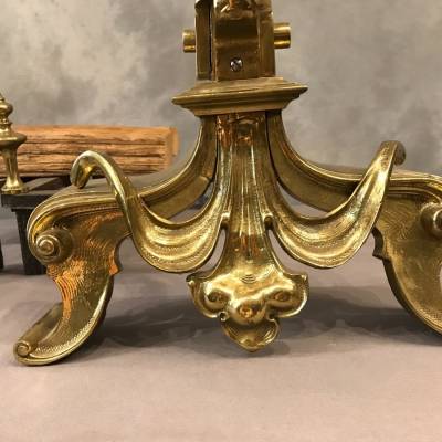 Modern polished bronze channels Art Nouveau