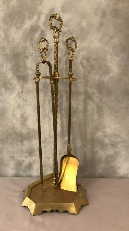 Antique brass mantelpiece - ( 19th-century )