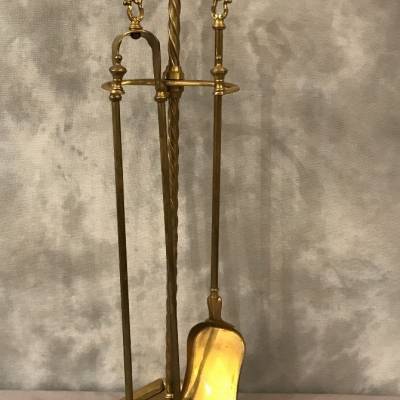 Antique brass mantelpiece - ( 19th-century )