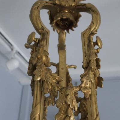 Magnificent great chandelier in gilded bronze 19 th