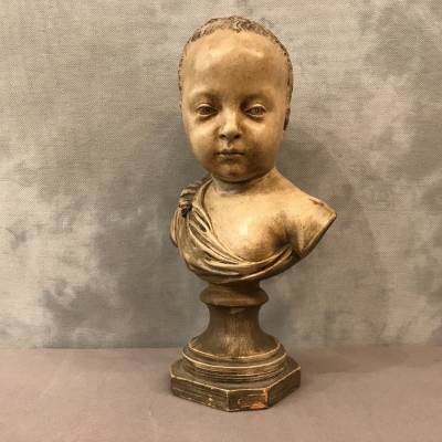 Small terra cotta bust 19 th