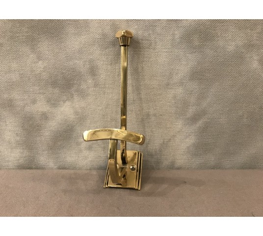 Patère en brass vernis circa 1900