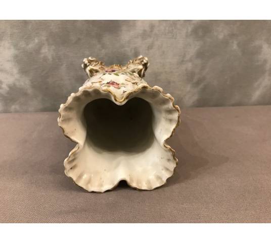Old porcelain Vase of Old Paris of era 19th-century.