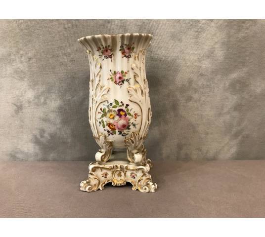 Old porcelain Vase of Old Paris of era 19th-century.