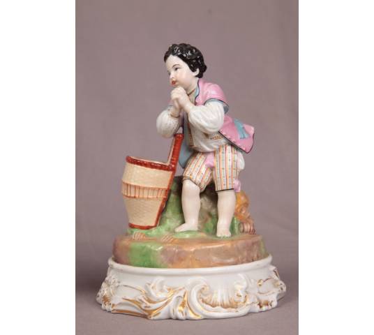 Paire de Subjects en porcelain de Vieux Paris d' epoch vers 1900