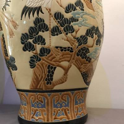 Paire de grands vases décor Chinois