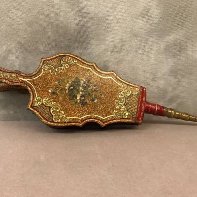 Beau bellows from the ancient fireplace 18 th