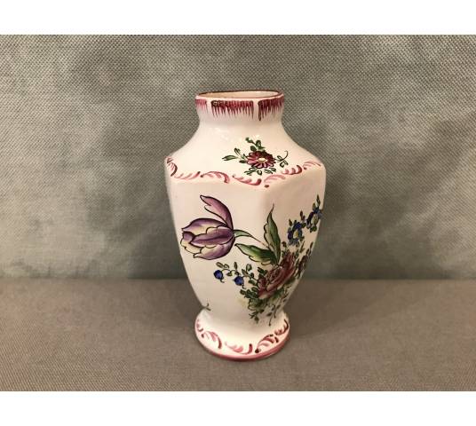Small vase in earthenware by Clamecy then 19ème