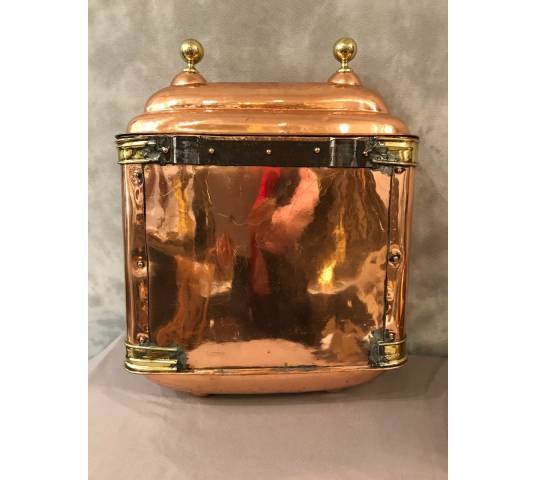 Copper fountain and vintage brass ring 18 th