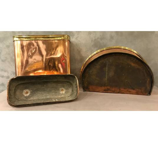 Copper fountain and vintage brass ring 18 th