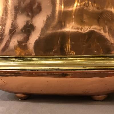 Copper fountain and vintage brass ring 18 th