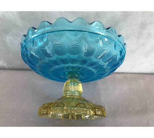 Georges Sand's model pressed glass model signed Portieux circa 1900