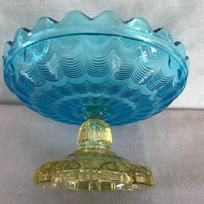 Georges Sand's model pressed glass model signed Portieux circa 1900