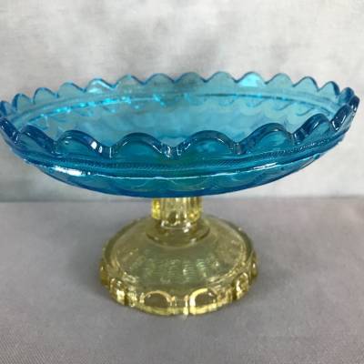 Georges Sand's model pressed glass model signed Portieux circa 1900