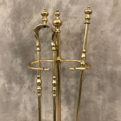 Antique brass mantelpiece - ( 19th century ).