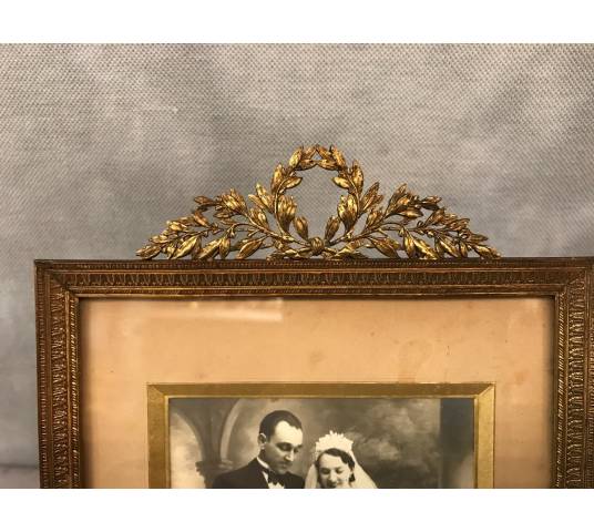 Beau frame in bronze gilded bronze 19 th Napoleon III