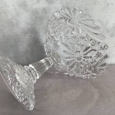 Glass Cup in a hurry around 1900 on foot shower