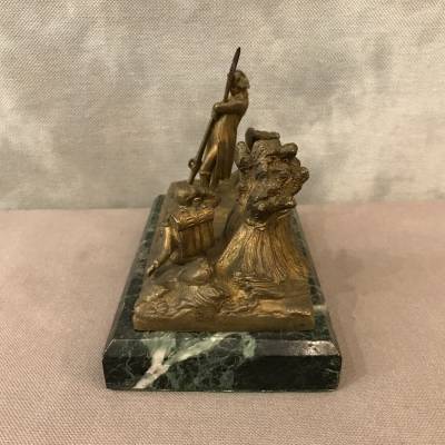 Bronze Beau Napoleon sur base en marble d' epoch 19 ème