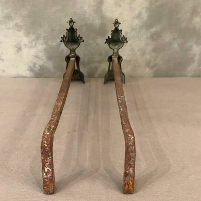 Small pair of period bronze channels 19 th of Louis XVI style