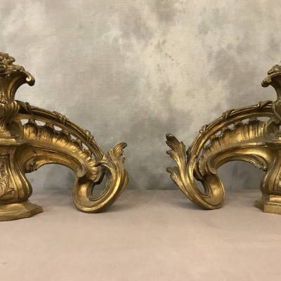 Pair of ancient bronze caterpillars 19th-Napoleon III