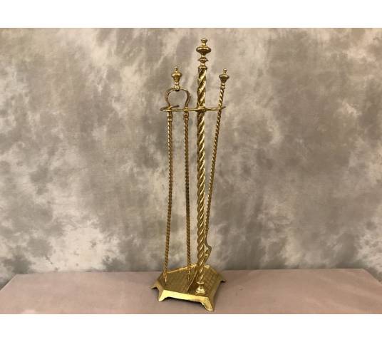 Antique brass mantelpiece. 19th-century