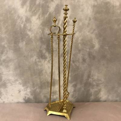 Antique brass mantelpiece. 19th-century