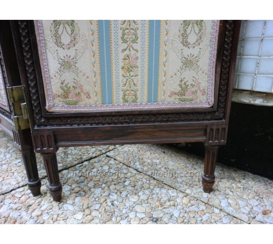 Small Louis XVI style mahogany screen